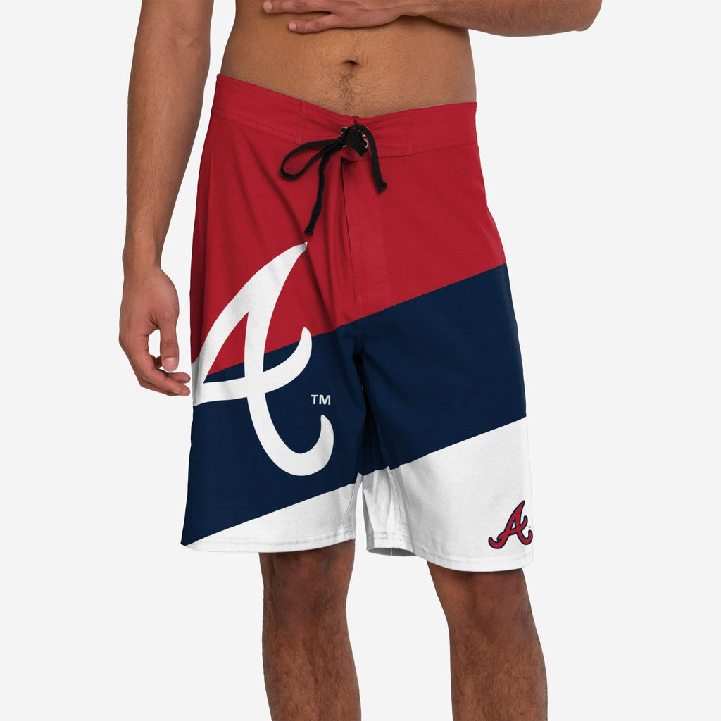 Atlanta Braves Color Dive Boardshorts FOCO S - FOCO.com