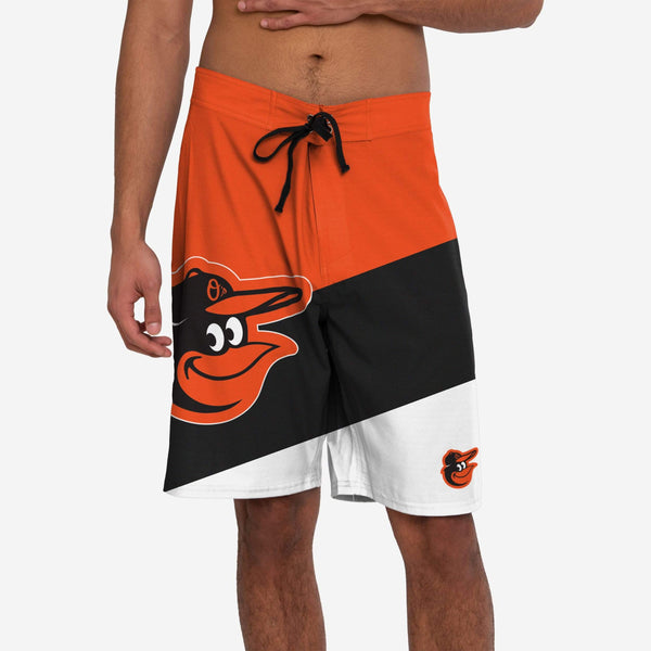 Baltimore Orioles MLB Colorblock Personalized Beach Towel 