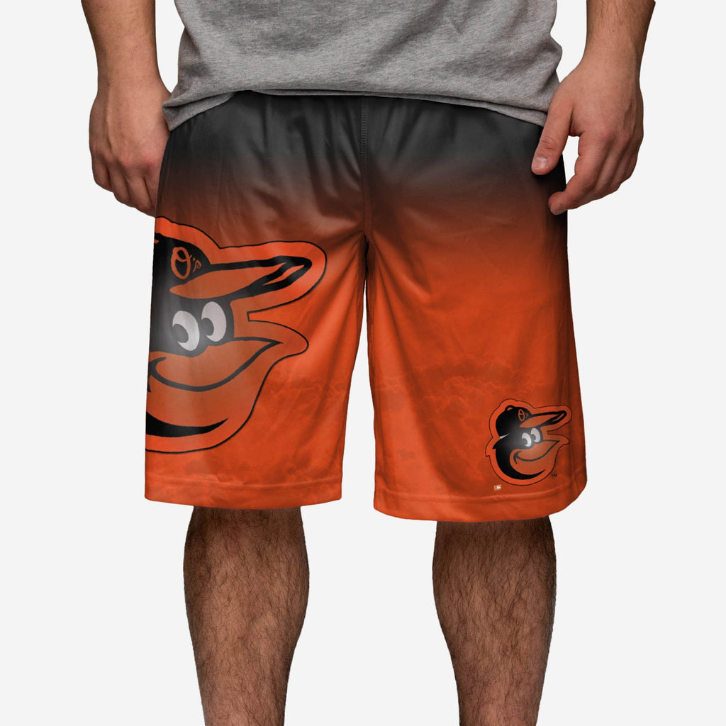 Baltimore Orioles Gradient Big Logo Training Shorts FOCO - FOCO.com