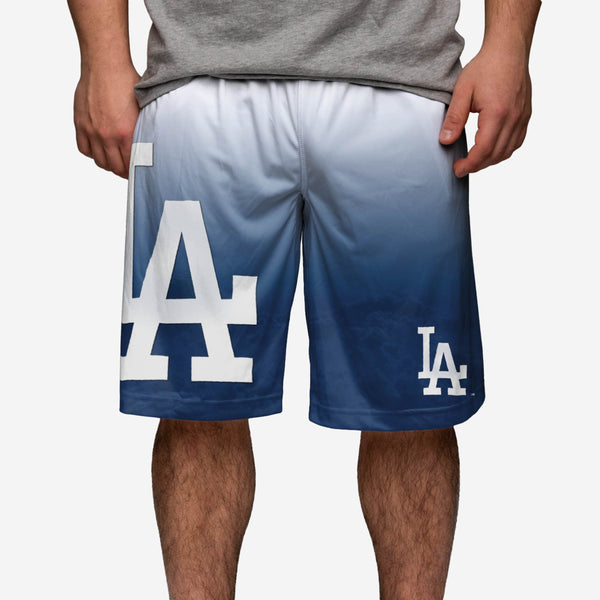 FOCO Los Angeles Dodgers Gray Woven Shorts, Mens Size: XL