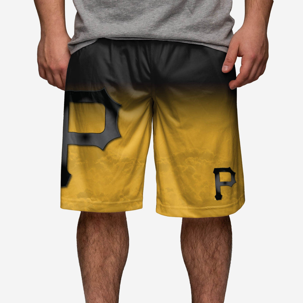 Pittsburgh Pirates Gradient Big Logo Training Shorts FOCO - FOCO.com