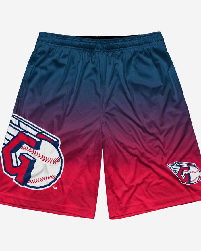 Cleveland Guardians Gradient Big Logo Training Shorts FOCO - FOCO.com