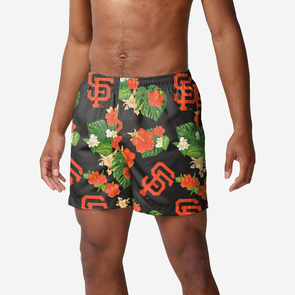 San Francisco Giants Floral Swimming Trunks FOCO S - FOCO.com