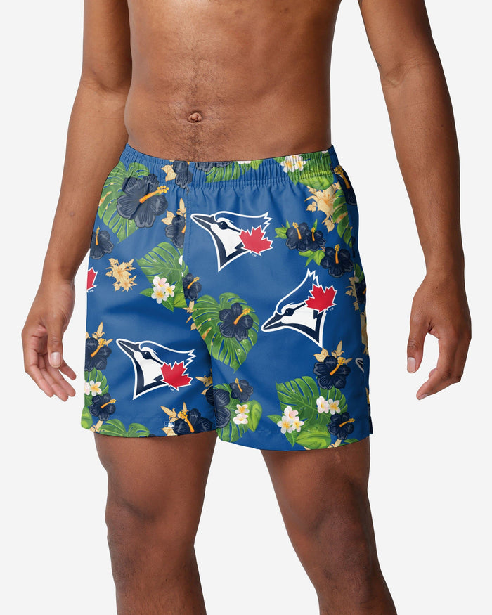 Toronto Blue Jays Floral Swimming Trunks FOCO S - FOCO.com