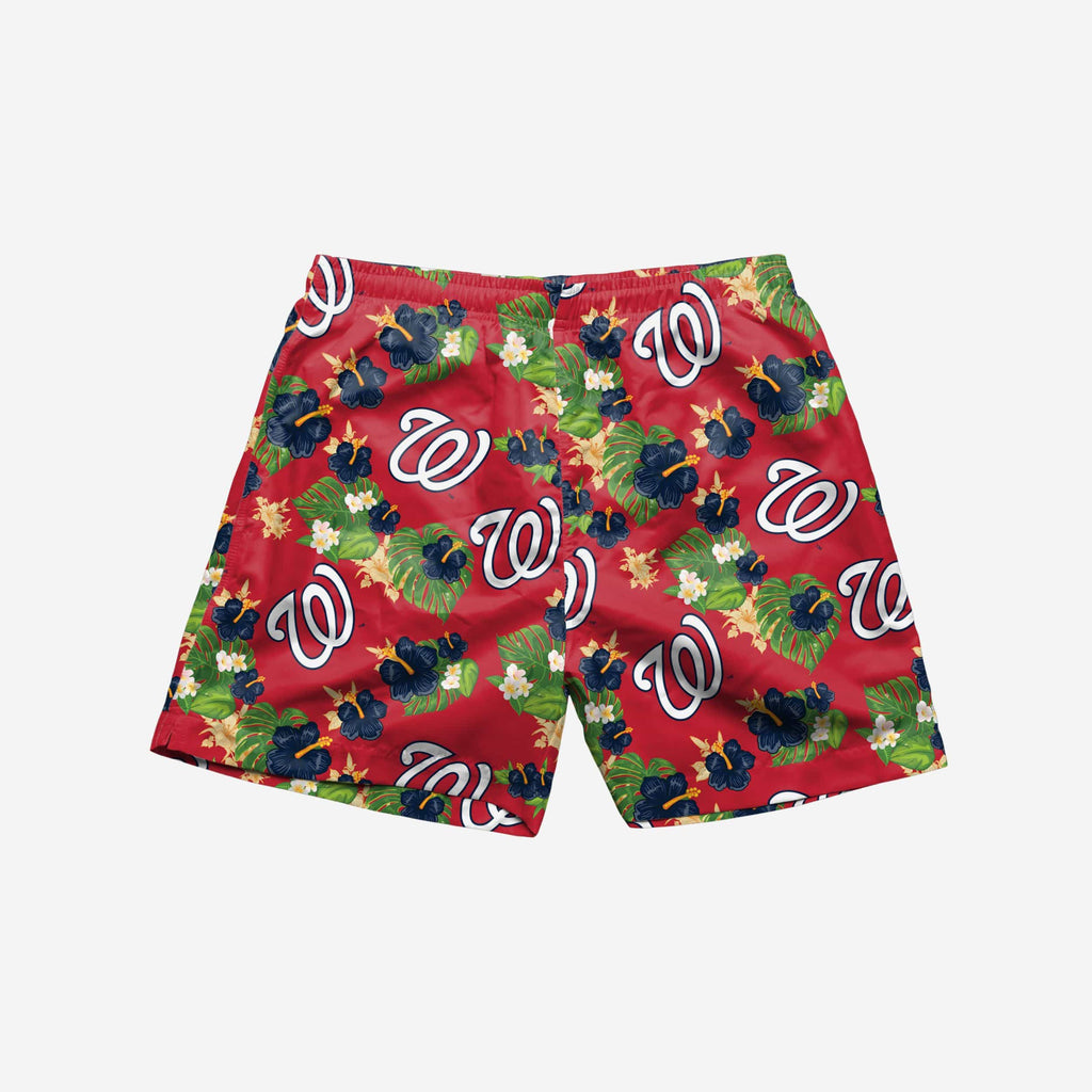 Washington Nationals Floral Swimming Trunks FOCO