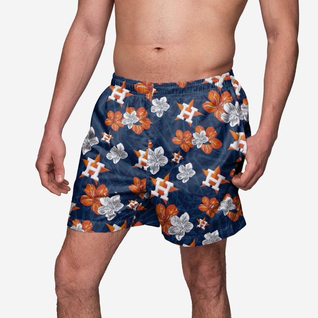 Houston Astros Hibiscus Swimming Trunks FOCO S - FOCO.com