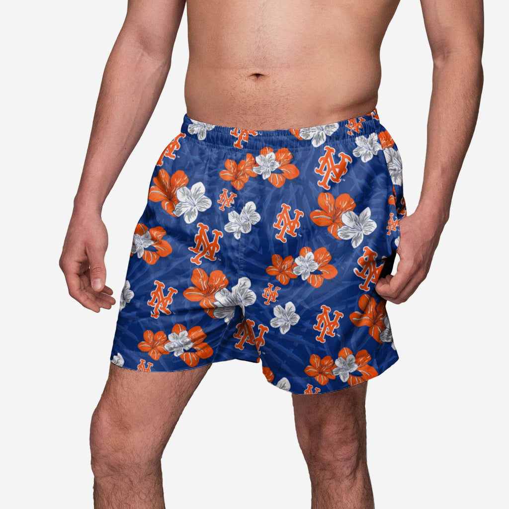 New York Mets Hibiscus Swimming Trunks FOCO S - FOCO.com