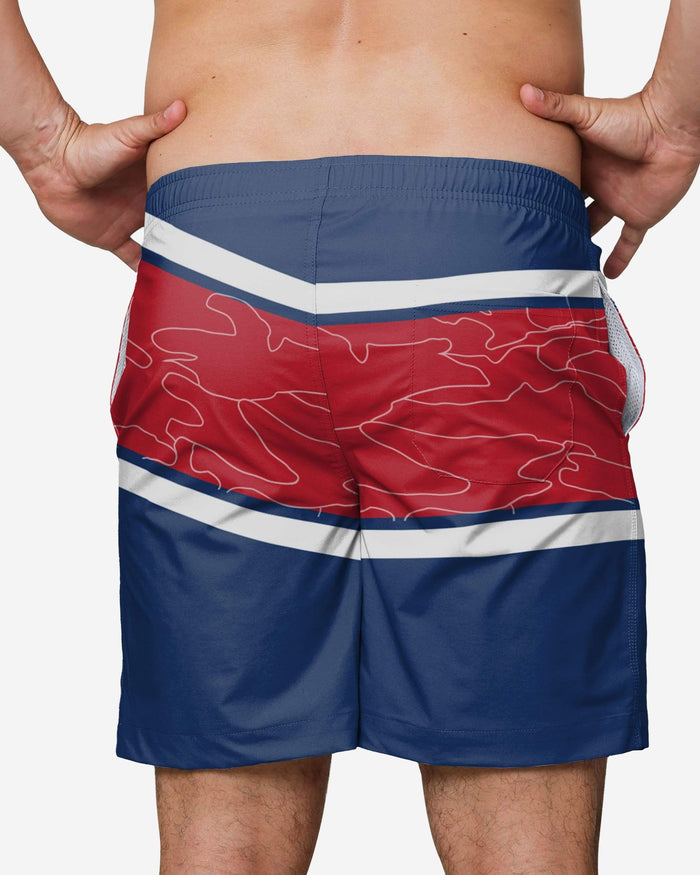 Chicago Cubs Big Wordmark Swimming Trunks FOCO - FOCO.com