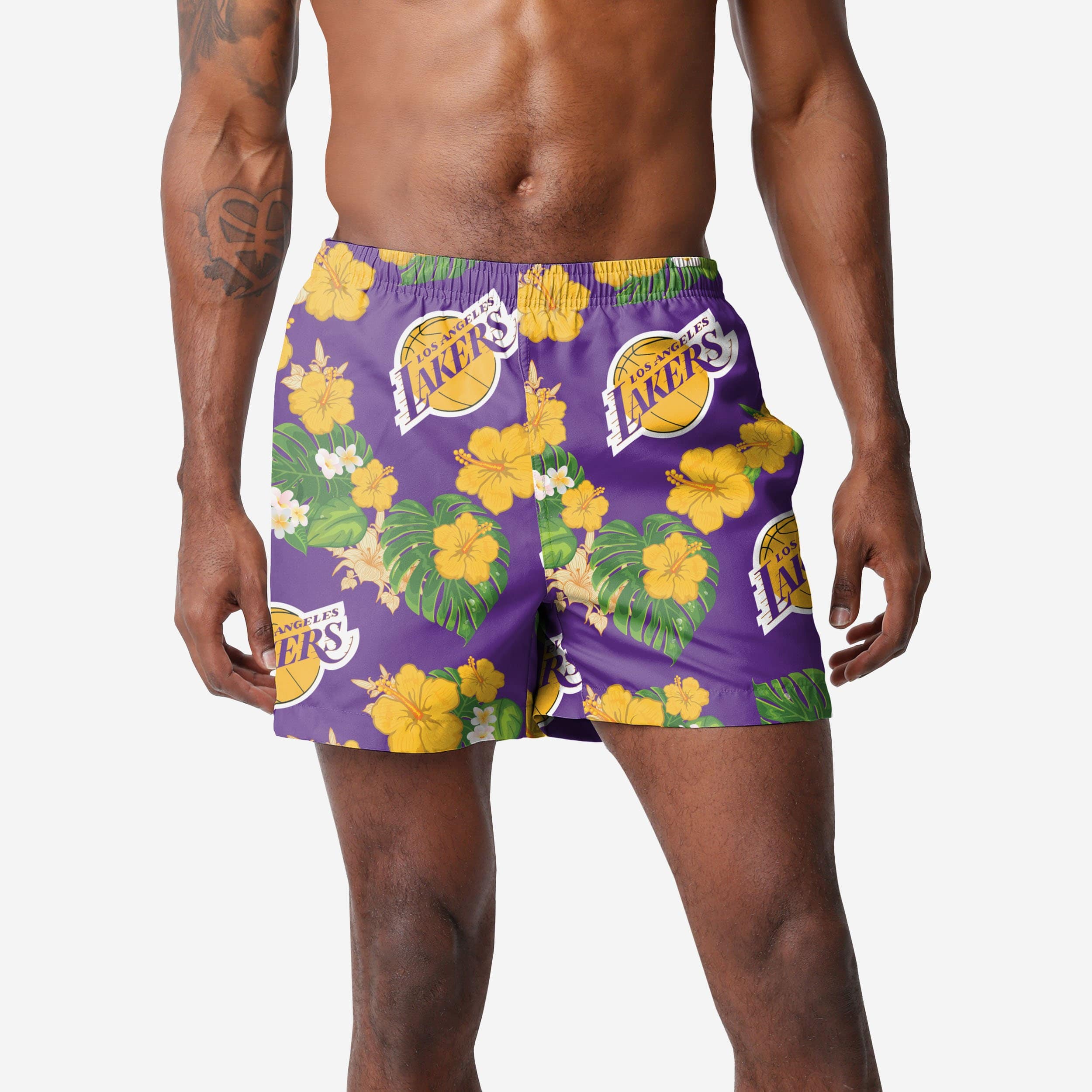 Lakers jersey short, Men's Fashion, Bottoms, Swim Trunks & Board