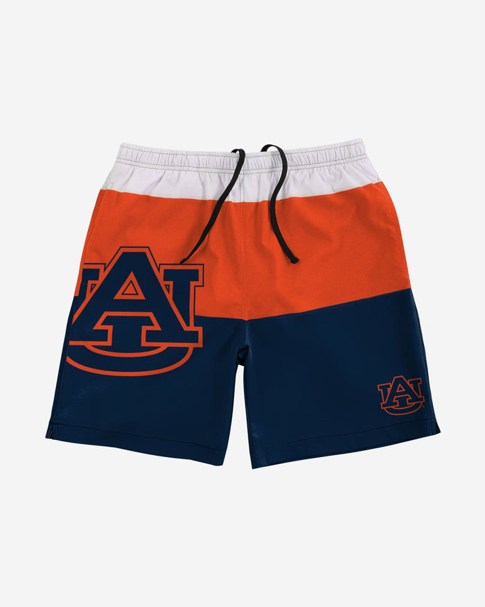 Auburn Tigers 3 Stripe Big Logo Swimming Trunks FOCO - FOCO.com