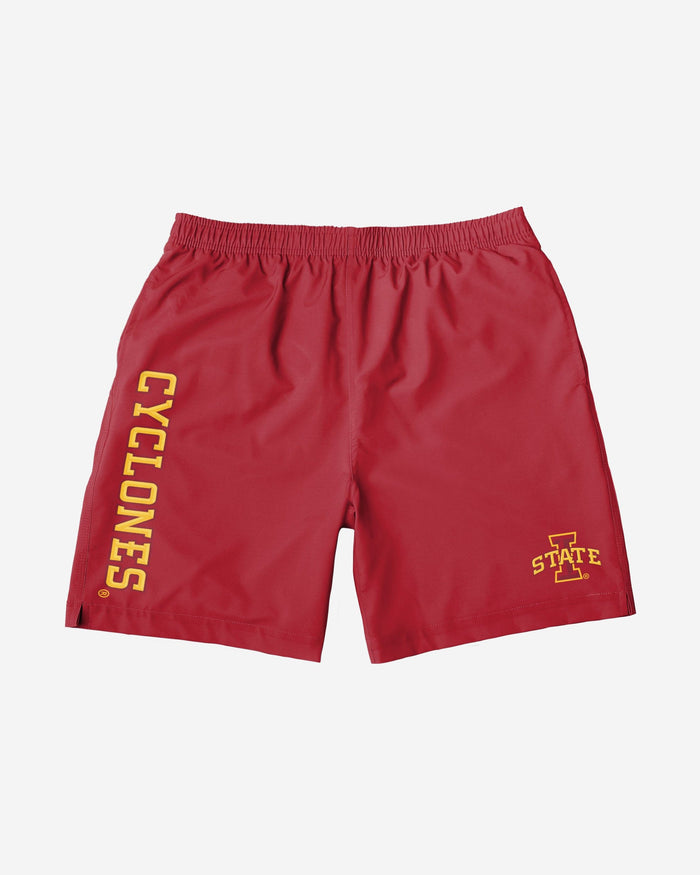 Iowa State Cyclones Solid Wordmark Traditional Swimming Trunks FOCO - FOCO.com