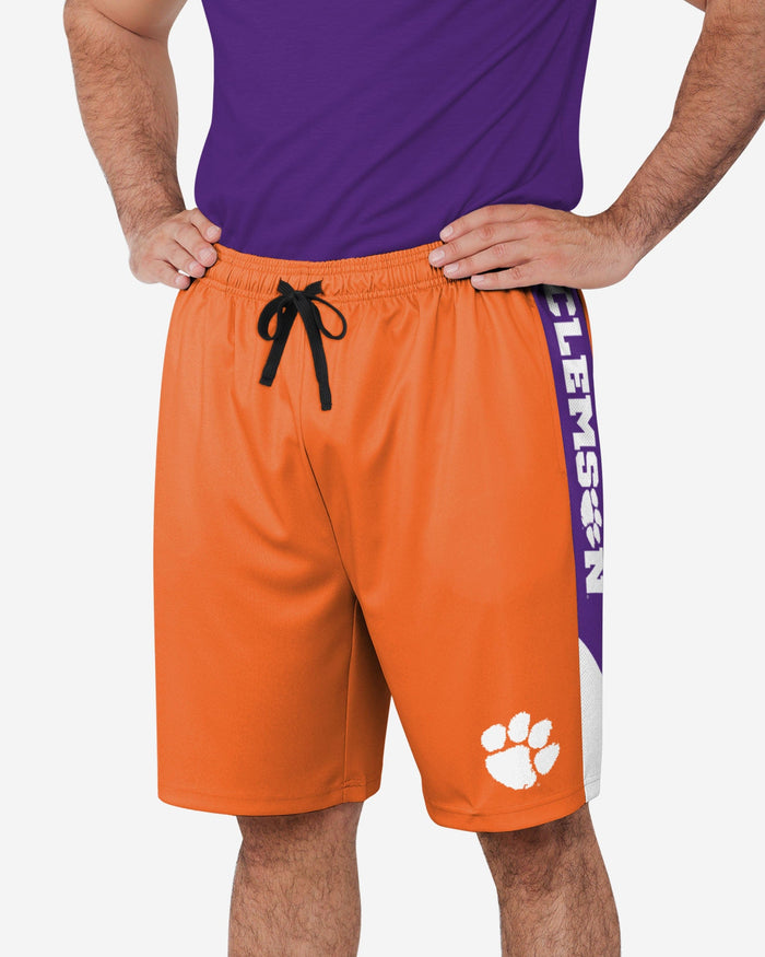 Clemson Tigers Side Stripe Training Shorts FOCO S - FOCO.com