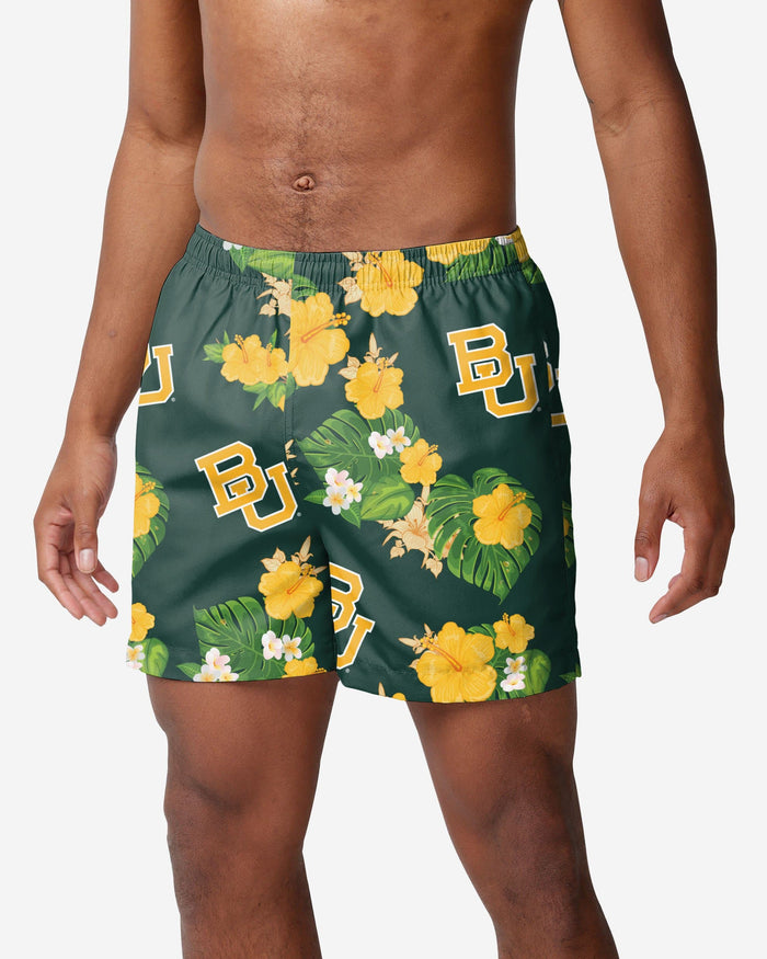 Baylor Bears Original Floral Swimming Trunks FOCO S - FOCO.com