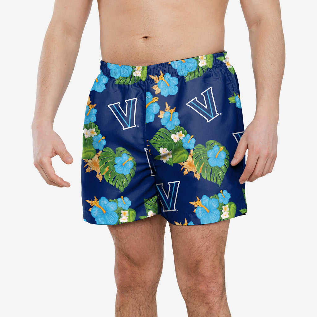 Villanova Wildcats Floral Swimming Trunks FOCO S - FOCO.com