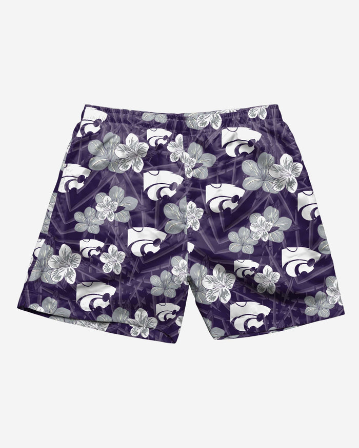 Kansas State Wildcats Hibiscus Swimming Trunks FOCO - FOCO.com