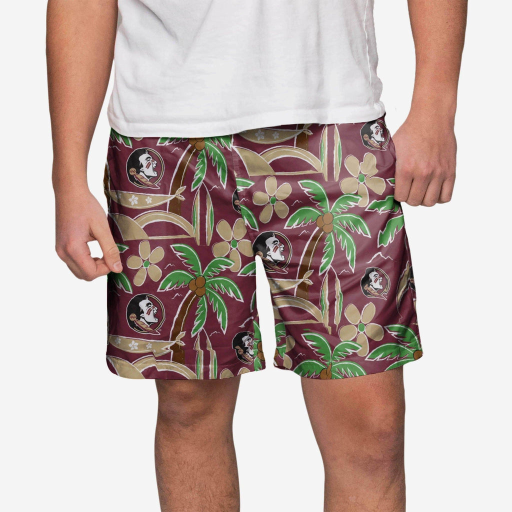 Florida State Seminoles Tropical Swimming Trunks FOCO S - FOCO.com