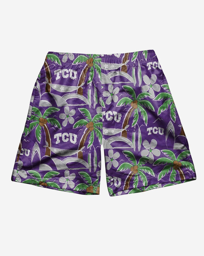 TCU Horned Frogs Tropical Swimming Trunks FOCO - FOCO.com