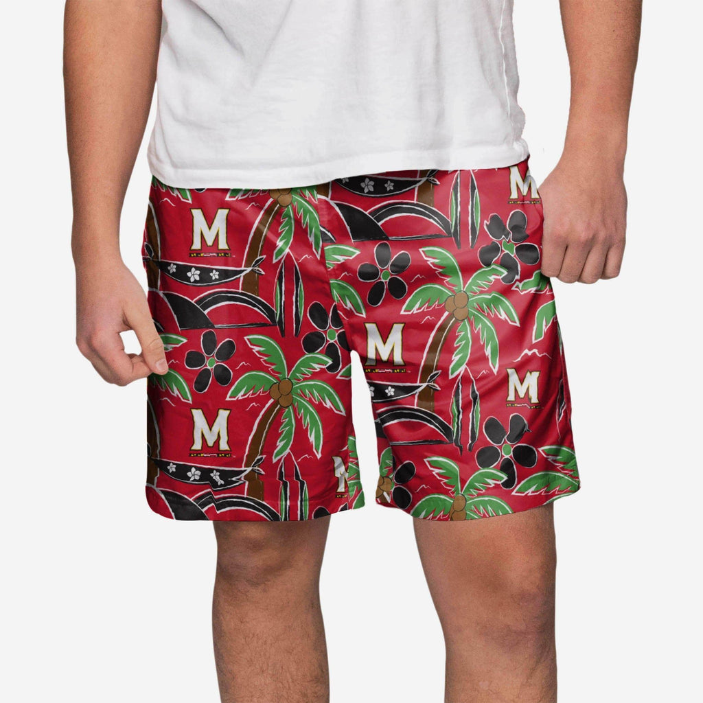 Maryland Terrapins Tropical Swimming Trunks FOCO S - FOCO.com