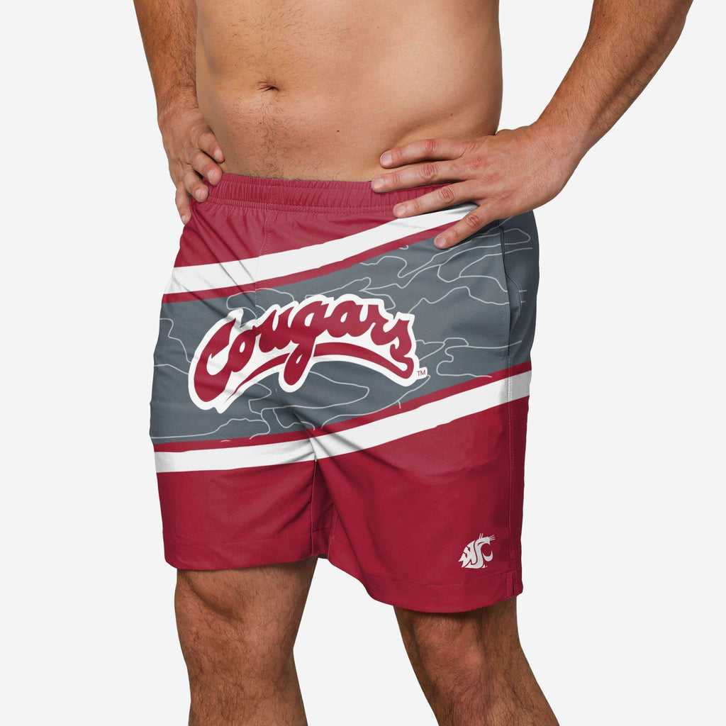 Washington State Cougars Big Wordmark Swimming Trunks FOCO S - FOCO.com