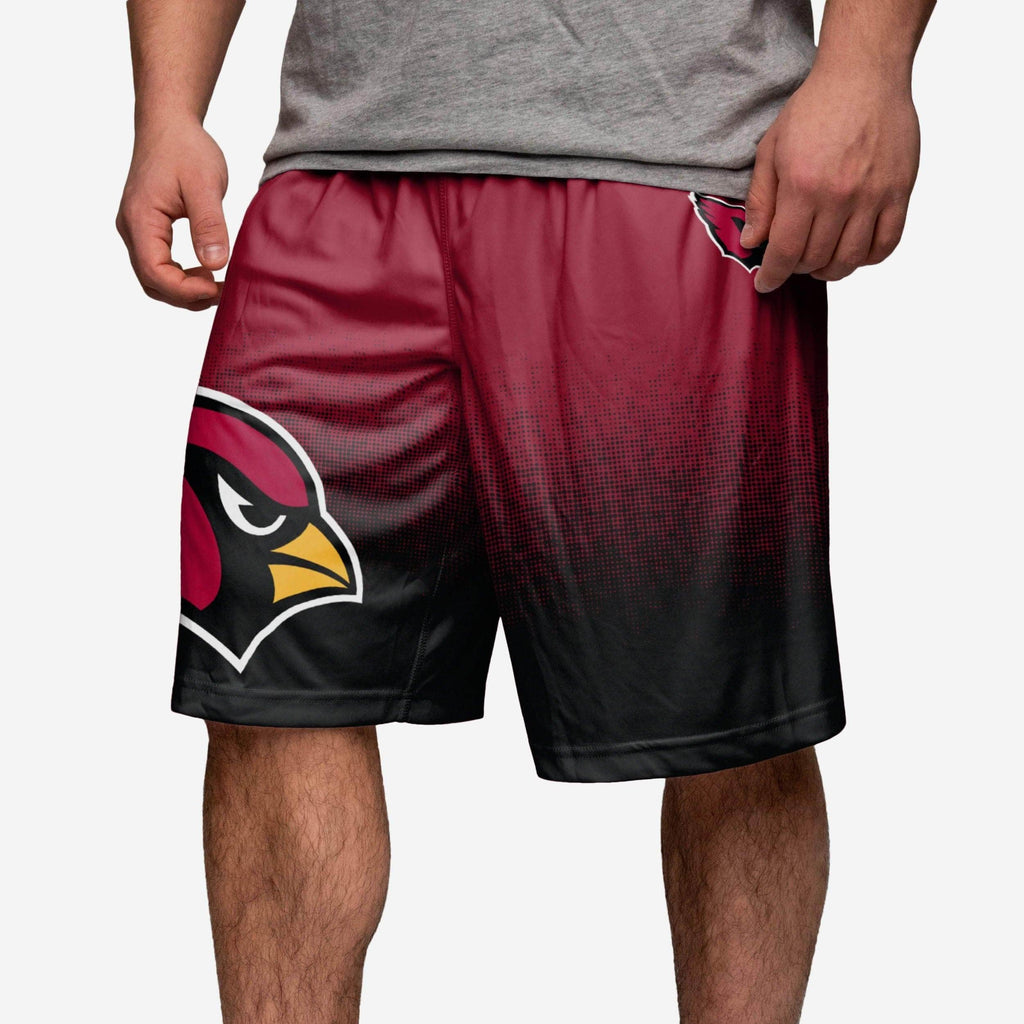 Arizona Cardinals Gradient Polyester Shorts FOCO - FOCO.com