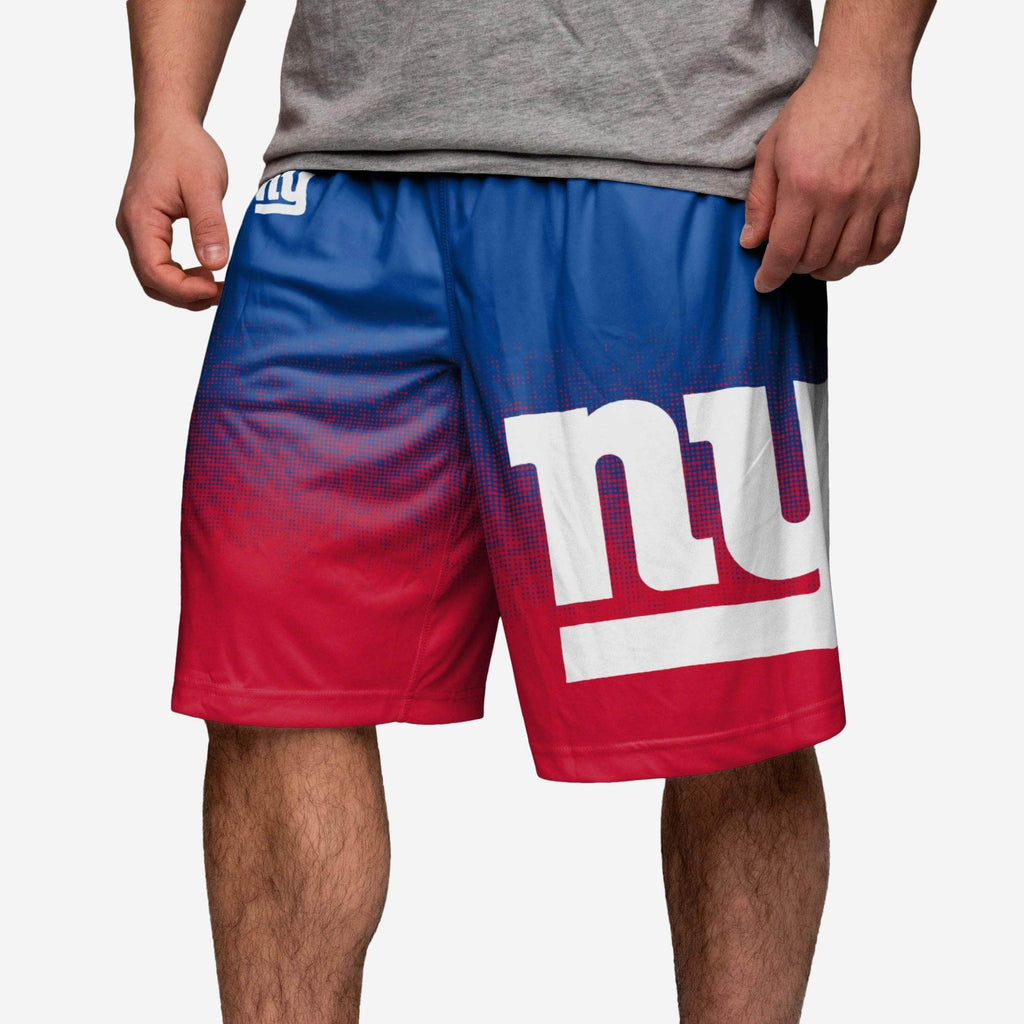 New York Giants Gradient Polyester Shorts FOCO - FOCO.com