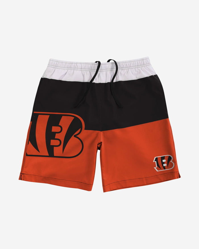 Cincinnati Bengals 3 Stripe Big Logo Swimming Trunks FOCO