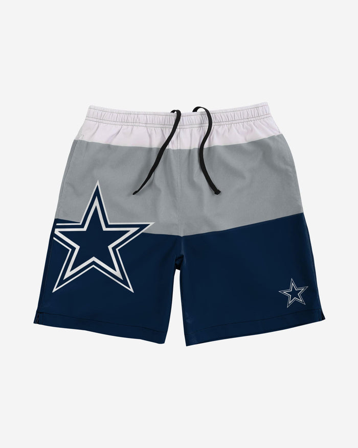 Dallas Cowboys 3 Stripe Big Logo Swimming Trunks FOCO - FOCO.com