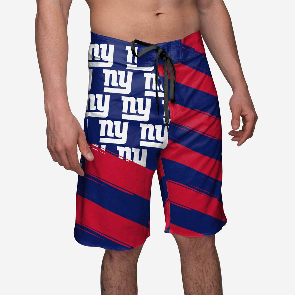 New York Giants Diagonal Flag Boardshorts FOCO S - FOCO.com