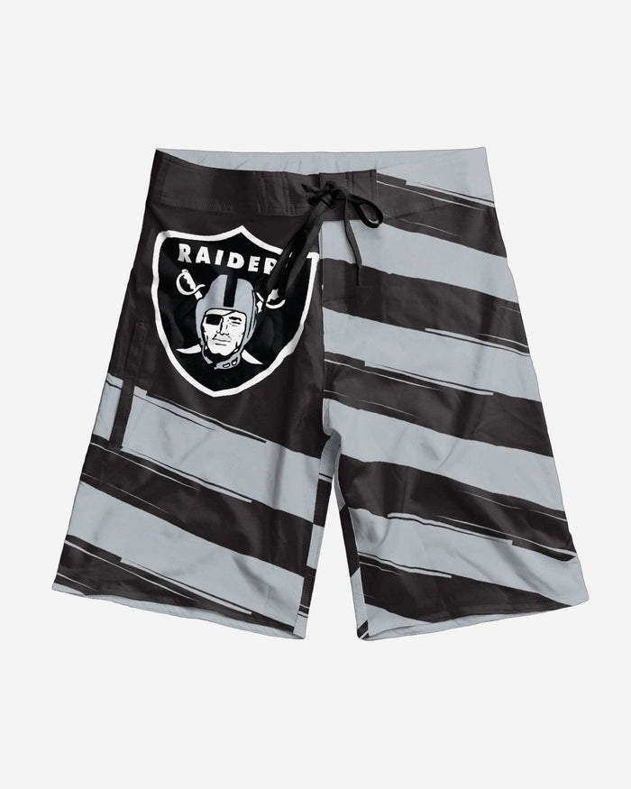 Las Vegas Raiders Diagonal Flag Boardshorts FOCO - FOCO.com