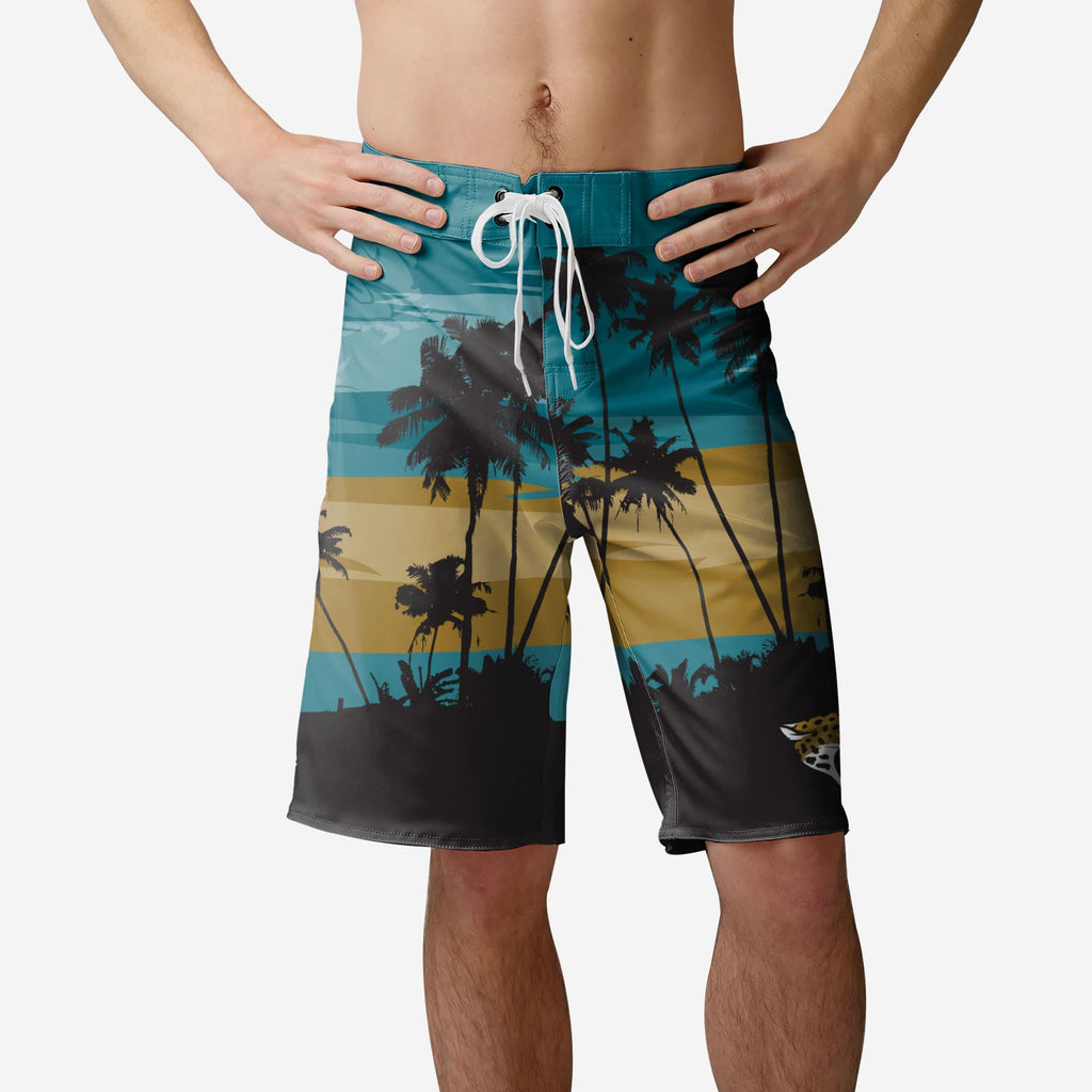 Jacksonville Jaguars Sunset Boardshorts FOCO S - FOCO.com