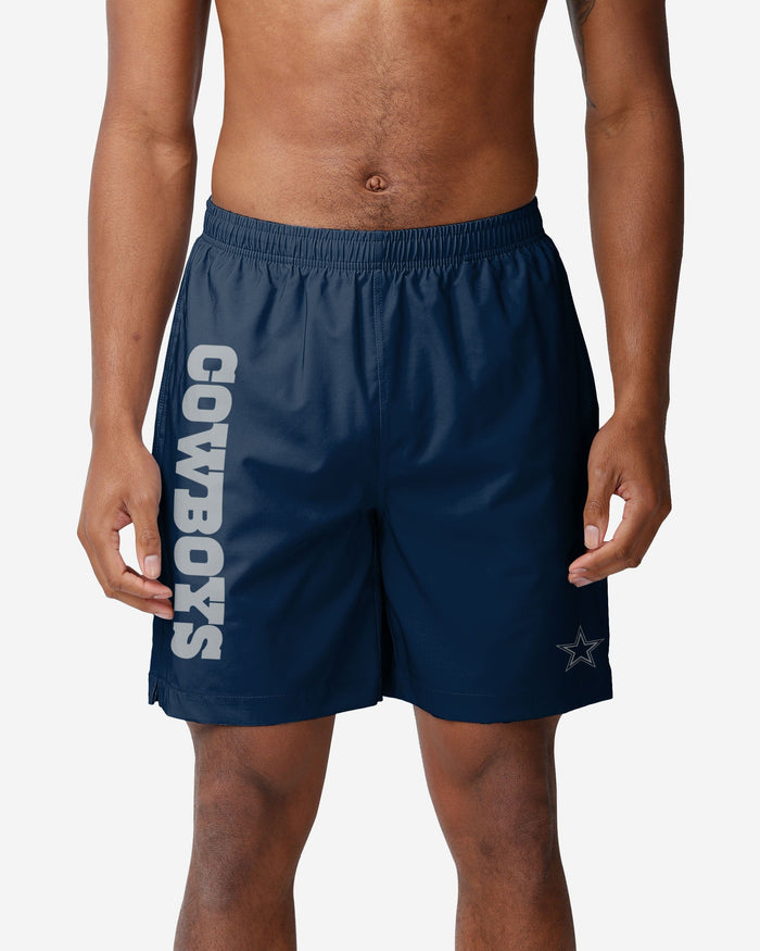 Dallas Cowboys Solid Wordmark Traditional Swimming Trunks FOCO S - FOCO.com