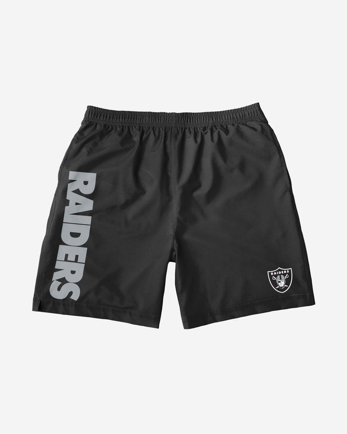 Las Vegas Raiders Solid Wordmark Traditional Swimming Trunks FOCO - FOCO.com