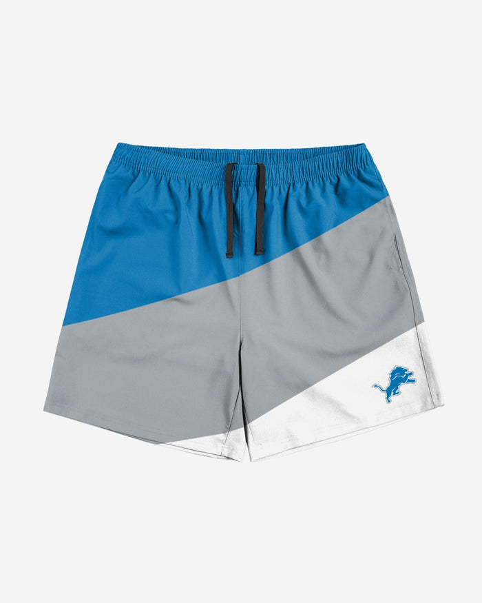 Detroit Lions Colorblock Double Down Liner Training Shorts FOCO - FOCO.com