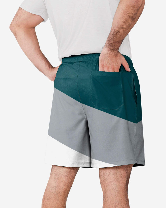 Philadelphia Eagles Colorblock Double Down Liner Training Shorts FOCO - FOCO.com