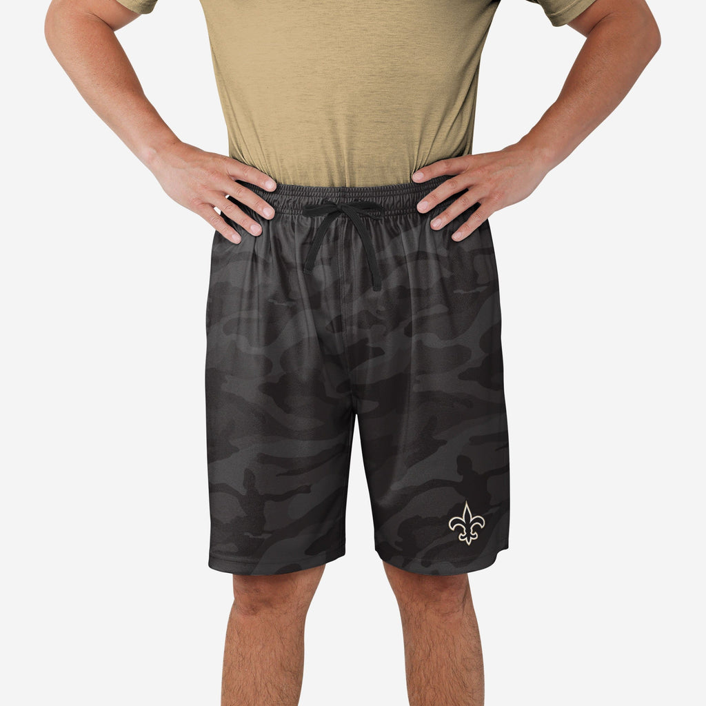 New Orleans Saints Cool Camo Training Shorts FOCO S - FOCO.com