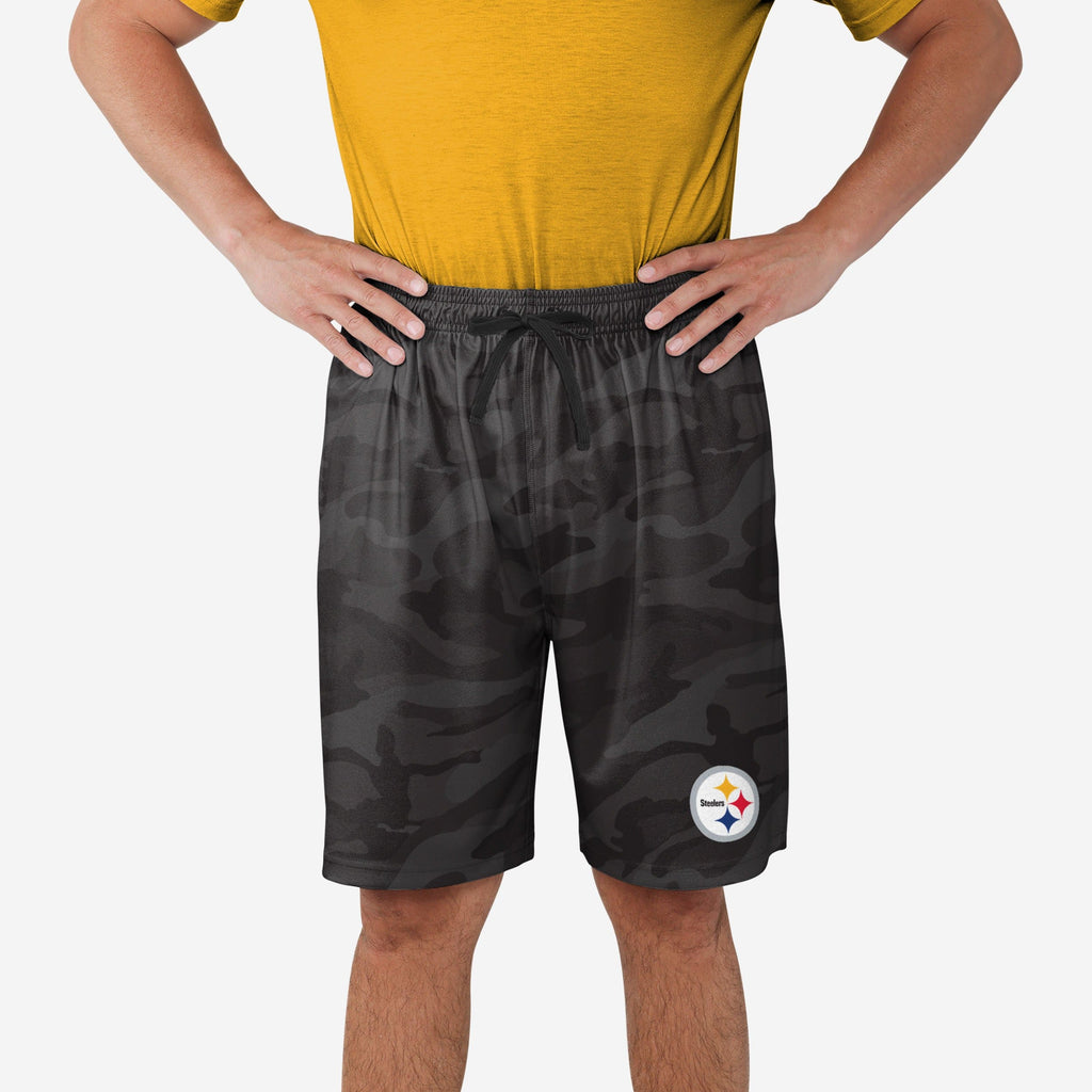 Pittsburgh Steelers Cool Camo Training Shorts FOCO S - FOCO.com