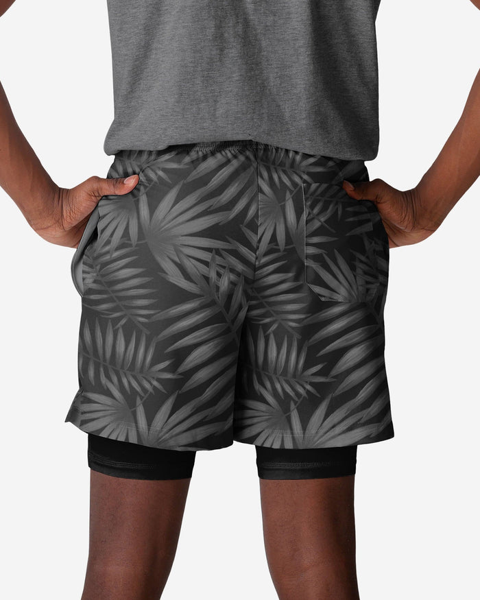 Las Vegas Raiders Floral Black Liner Shorts FOCO - FOCO.com