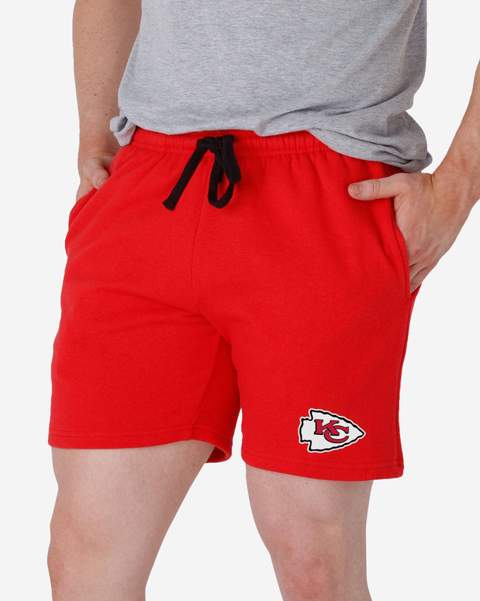 Kansas City Chiefs Solid Fleece Shorts FOCO S - FOCO.com