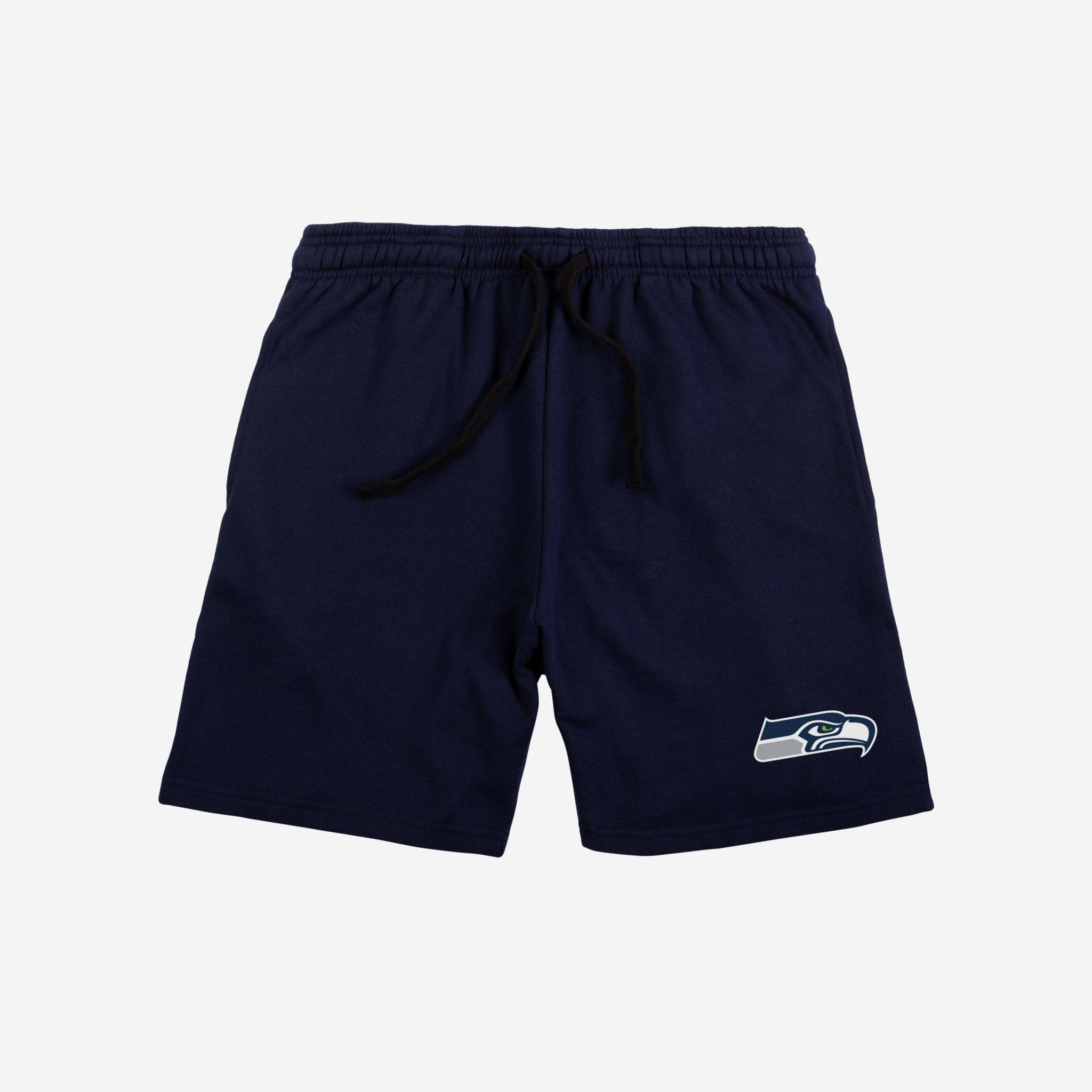 FOCO Seattle Seahawks Solid Fleece Shorts, Mens Size: S