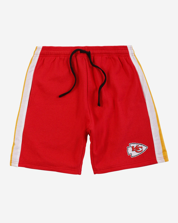 Kansas City Chiefs Side Stripe Fleece Shorts FOCO - FOCO.com