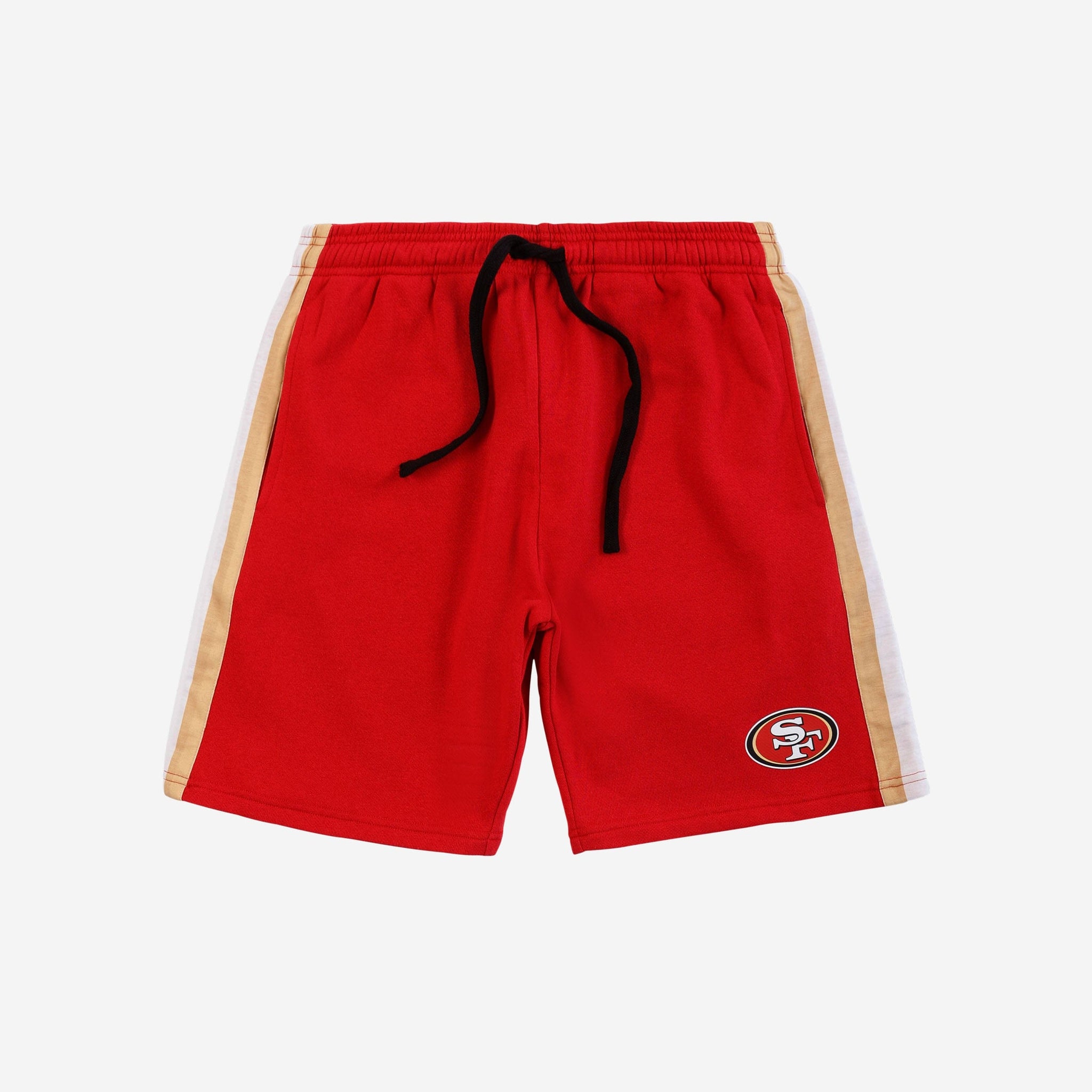 FOCO San Francisco 49ers NFL Mens Side Stripe Training Shorts