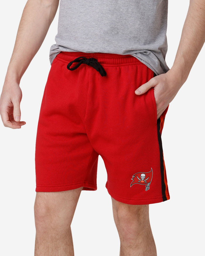 Tampa Bay Buccaneers Side Stripe Fleece Shorts FOCO S - FOCO.com