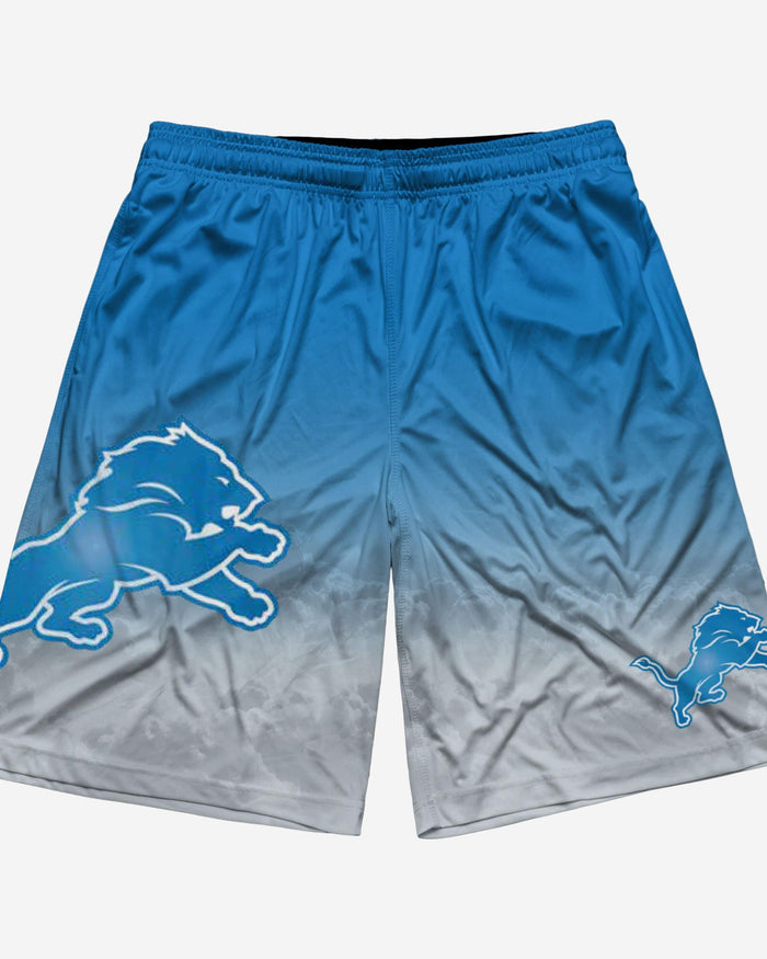 Detroit Lions Gradient Big Logo Training Shorts FOCO - FOCO.com