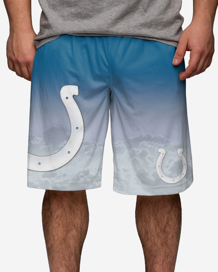 Indianapolis Colts Gradient Big Logo Training Shorts FOCO S - FOCO.com