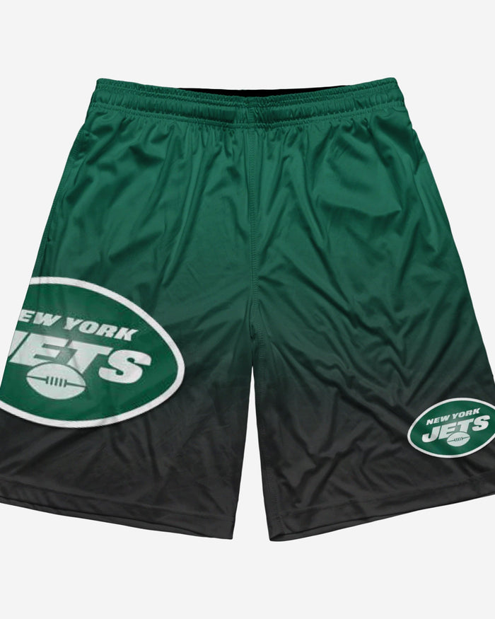 New York Jets Gradient Big Logo Training Shorts FOCO - FOCO.com