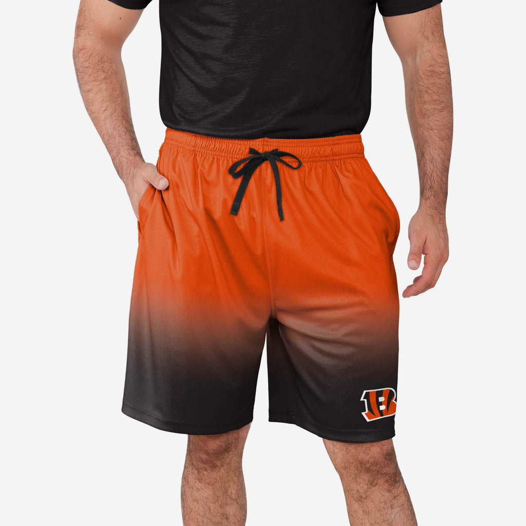 Cincinnati Bengals Game Ready Gradient Training Shorts FOCO S - FOCO.com