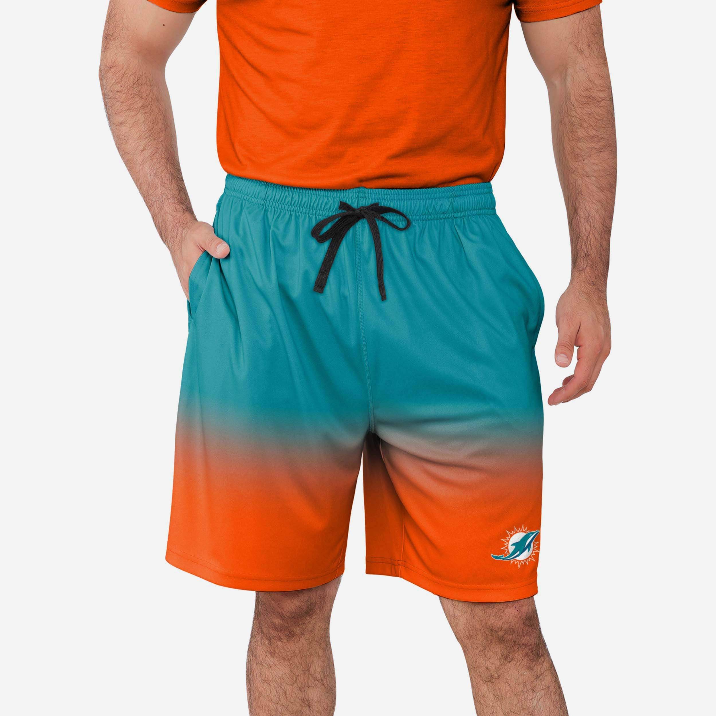 FOCO Miami Dolphins NFL Mens Cool Camo Training Shorts - L