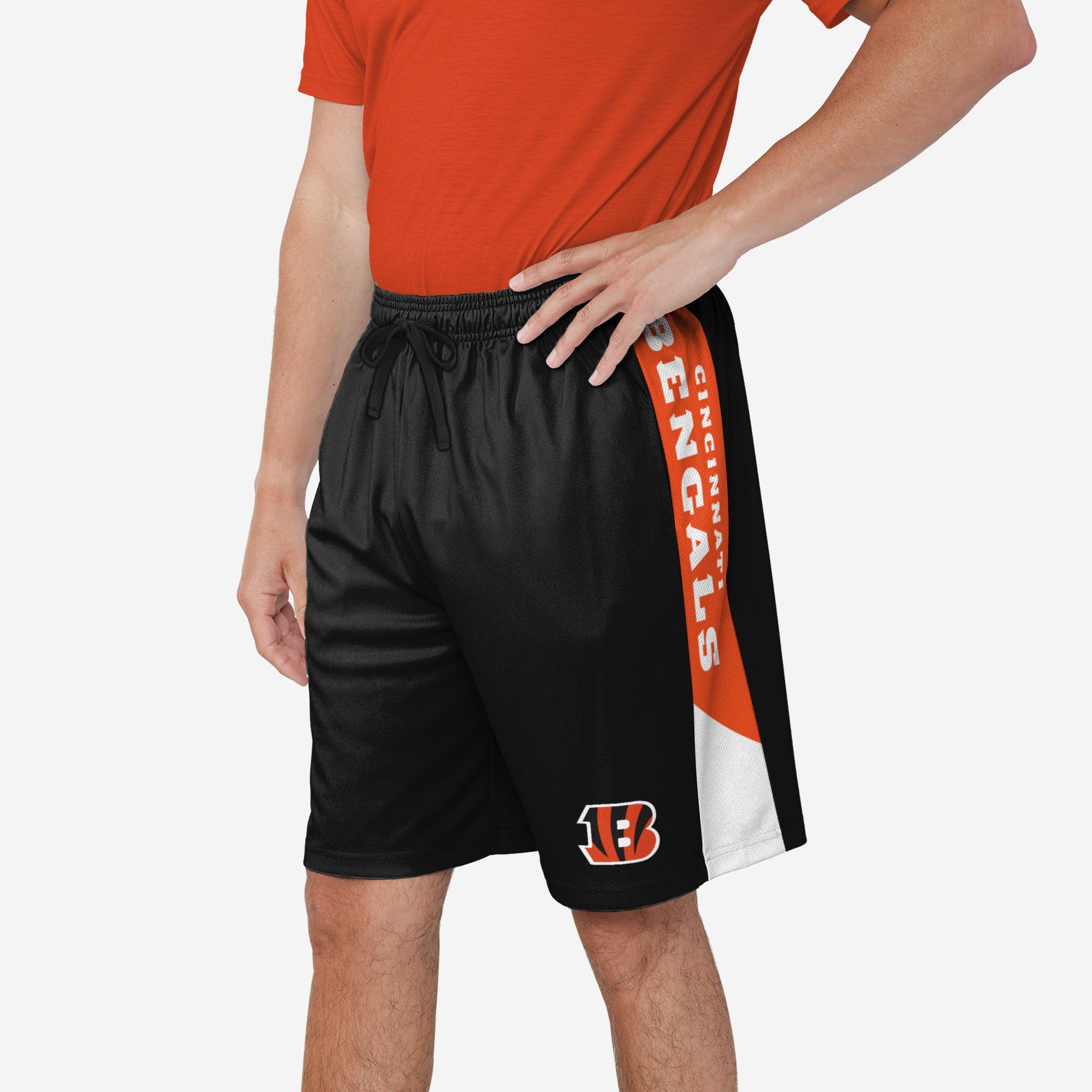 FOCO Cincinnati Bengals Side Stripe Training Shorts