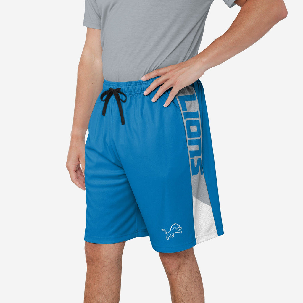 Detroit Lions Side Stripe Training Shorts FOCO S - FOCO.com