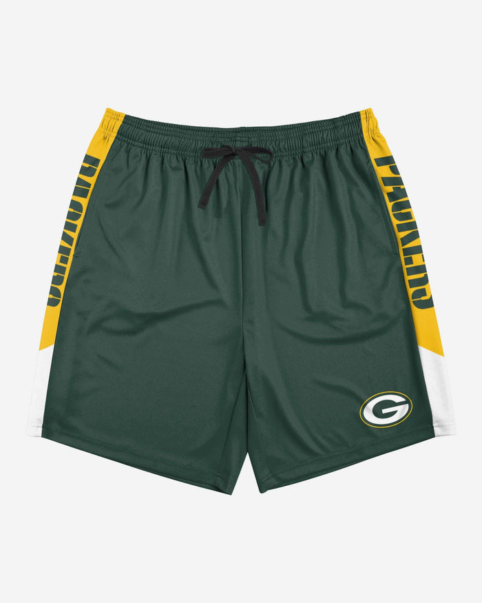 Green Bay Packers Side Stripe Training Shorts FOCO - FOCO.com